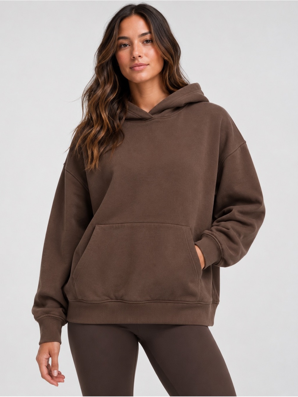 #1030 lululemon Steady State Oversized Hoodie Walnut Crunch Brown M NWT